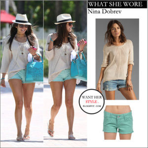 Black orchid cut off shorts 25 nina dobrev NEW